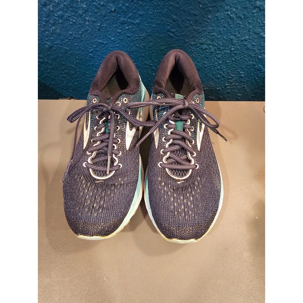 Brooks Ghost 17 Women’s Size 9 Navy Turquoise Teal Running Shoes - Picture 3 of 7